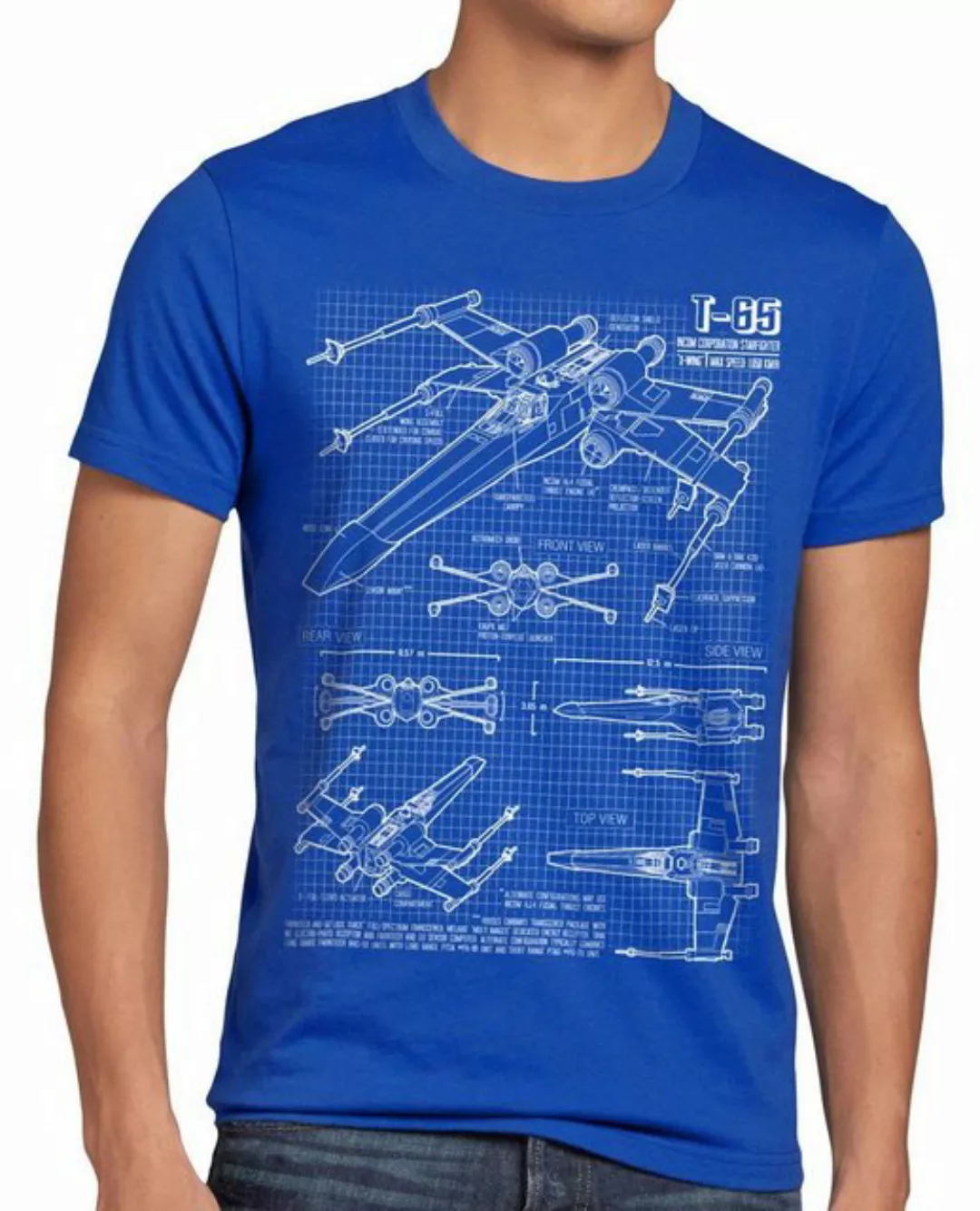 style3 Print-Shirt T-65 Jäger Herren T-Shirt wing star darth wars rebellion günstig online kaufen