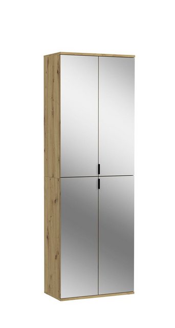 xonox.home Spiegelschrank in Artisan Eiche / Spiegelglas - 61x193x34cm (BxH günstig online kaufen