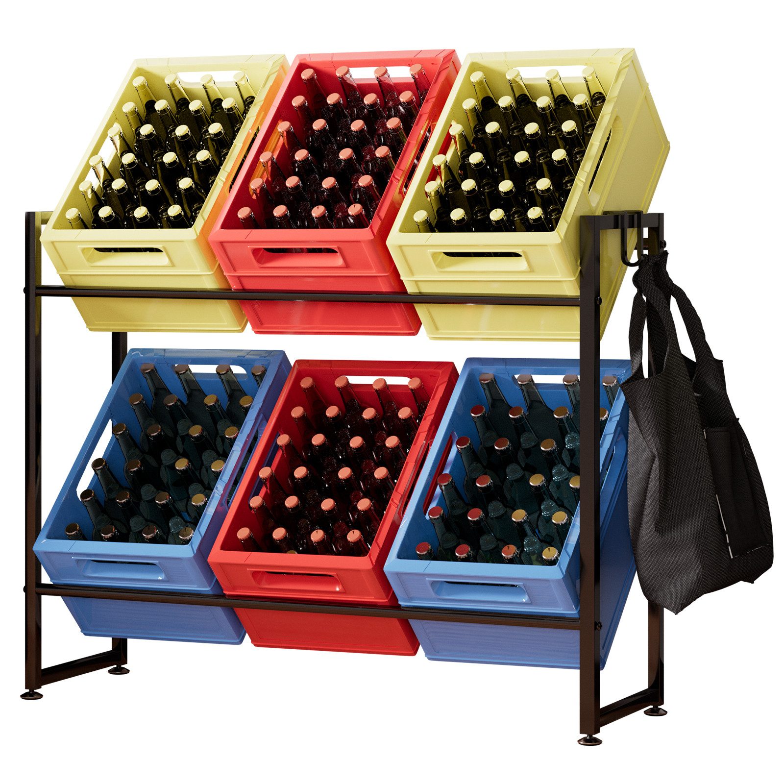 Yorbay Flaschenregal für 6 Kisten 104*32*82cm günstig online kaufen