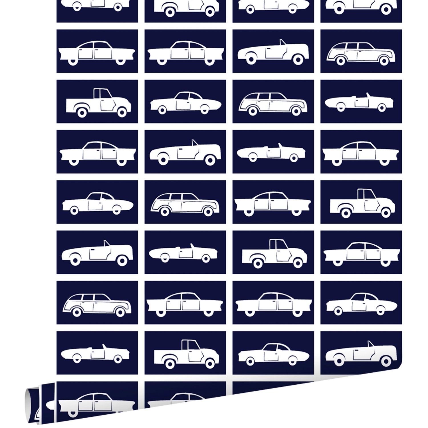 ESTAhome Tapete Autos Marineblau 53 cm x 10,05 m 115831 günstig online kaufen