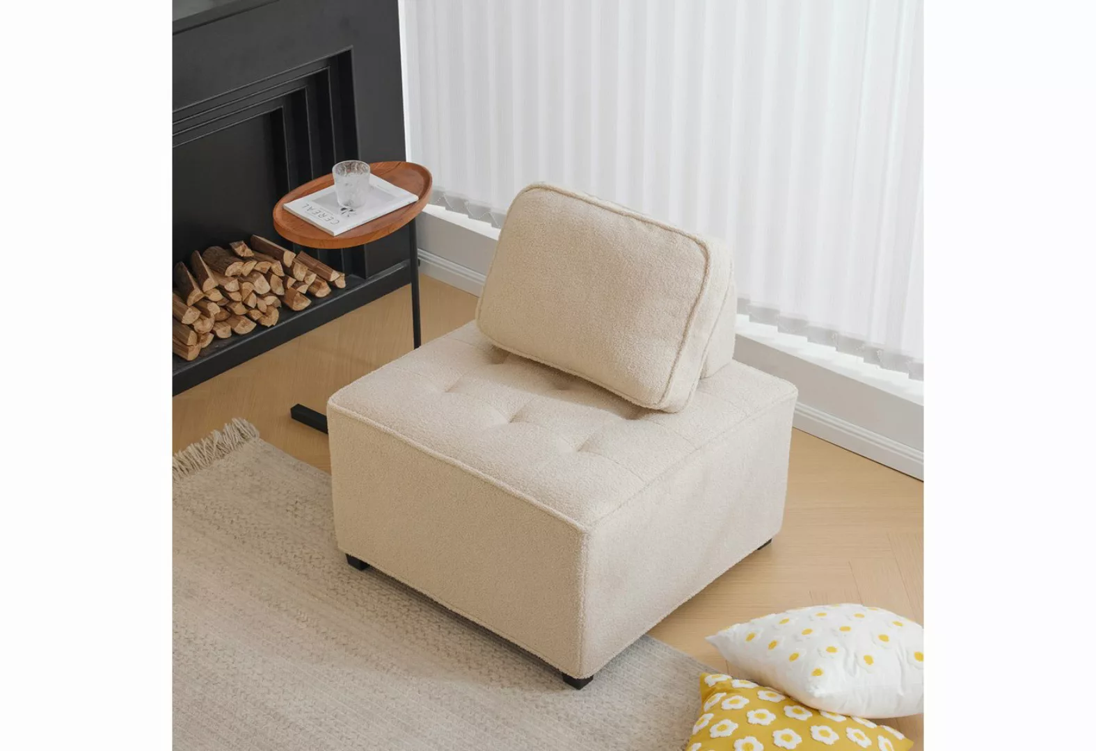 KoDise Ecksofa Spleißsofa Sitzgruppe Modulares Sofa Kombisofa aus Teddysotf günstig online kaufen