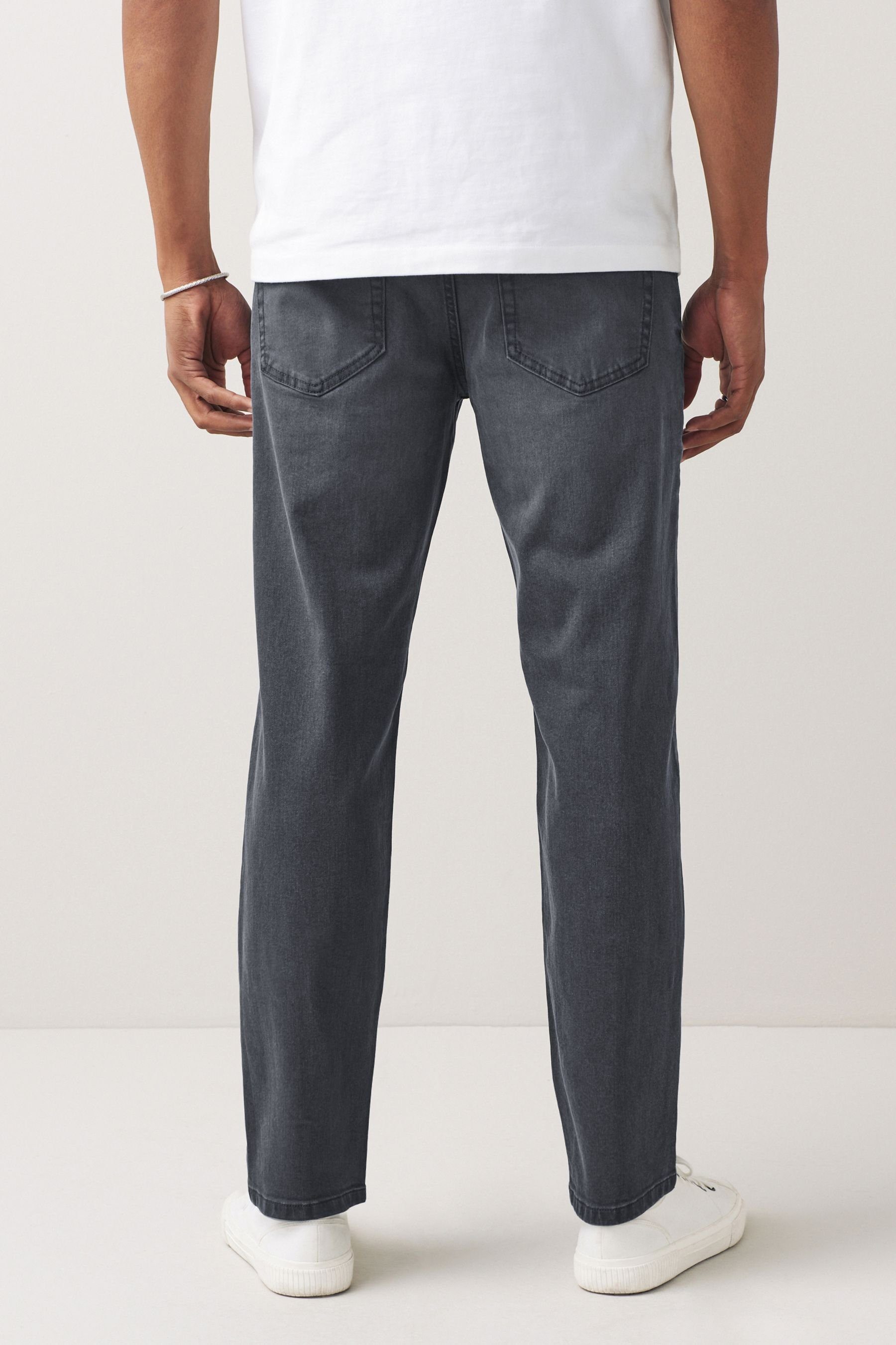 Next Straight-Jeans Straight-Fit Stretch-Jeans mit Gürtel günstig online kaufen
