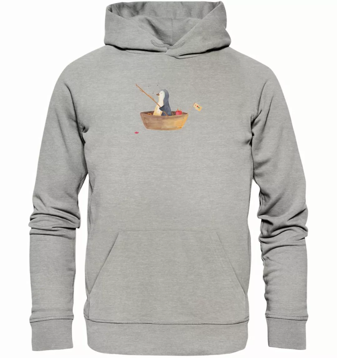 Mr. & Mrs. Panda Hoodie Größe XS Pinguin Angelboot - Heather Grey - Geschen günstig online kaufen