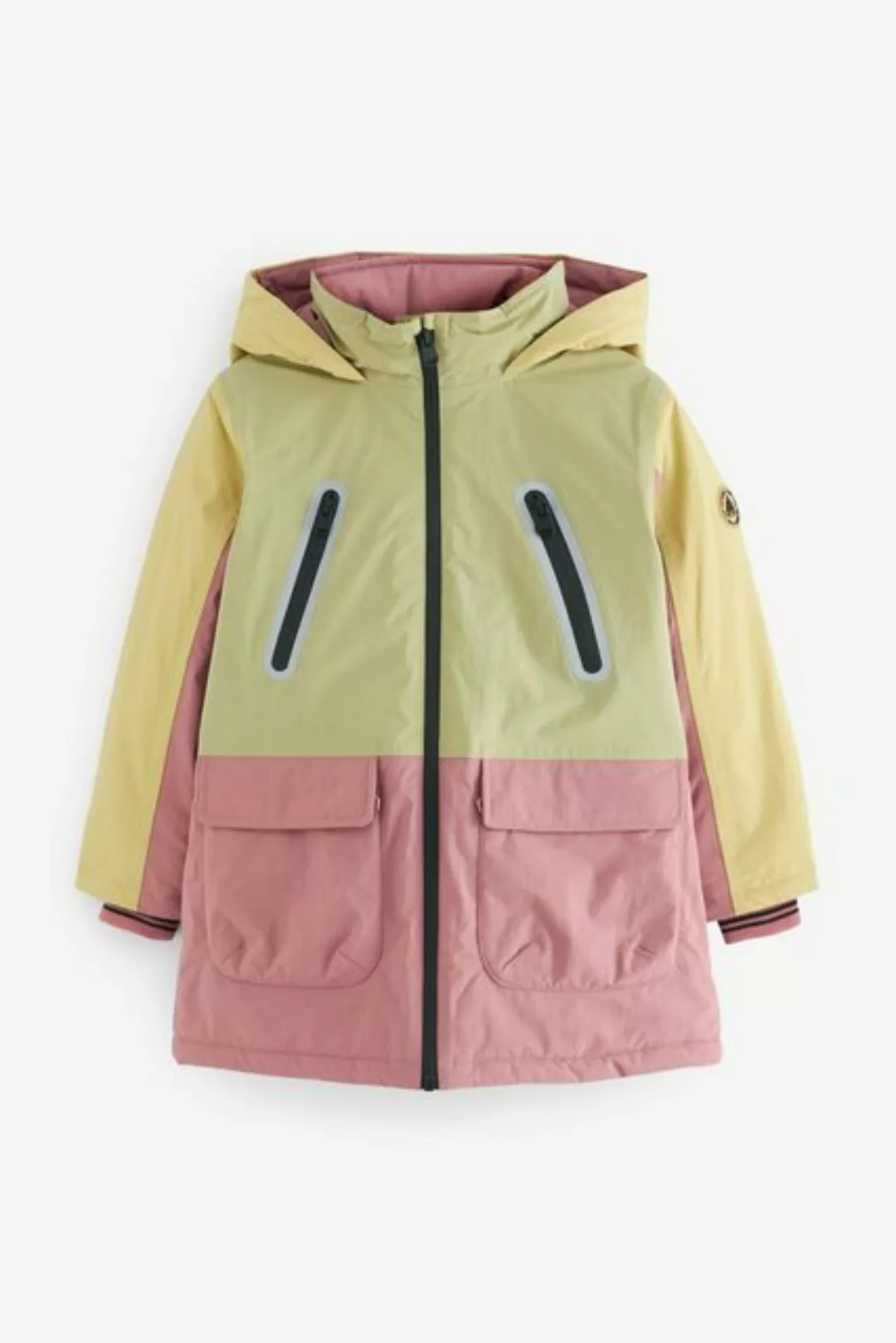 Next Steppjacke Wasserfester Mantel mit Farbblockoptik (1-St) günstig online kaufen