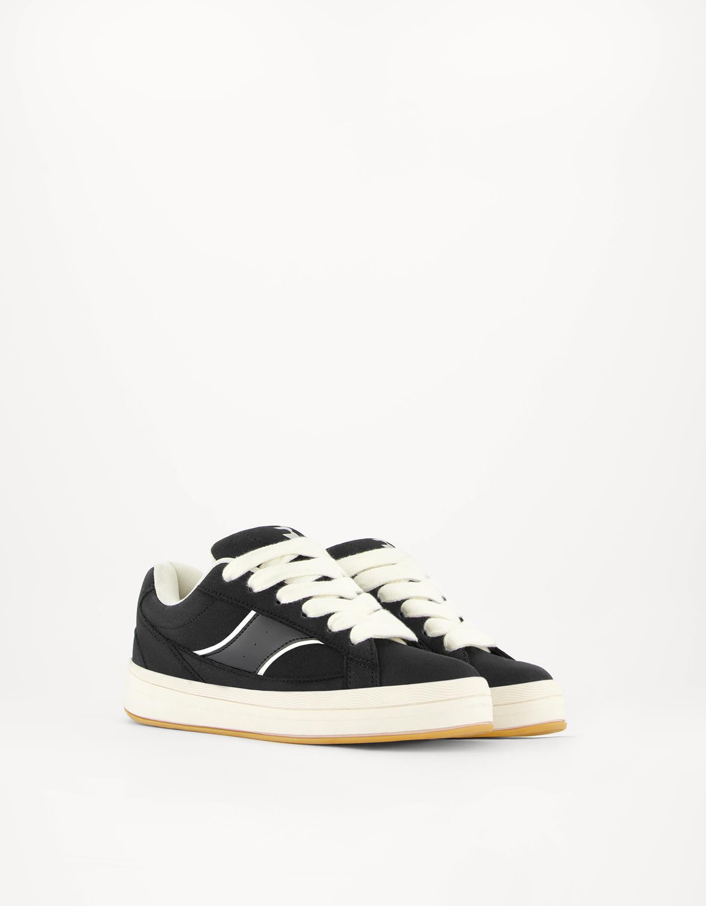 Bershka Skate-Sneaker Damen 39 Schwarz günstig online kaufen