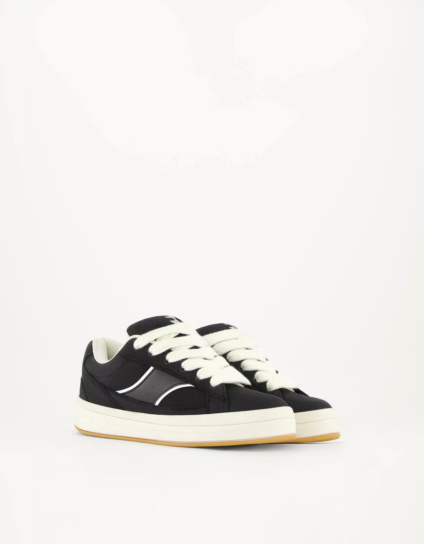 Bershka Skate-Sneaker Damen 38 Schwarz günstig online kaufen