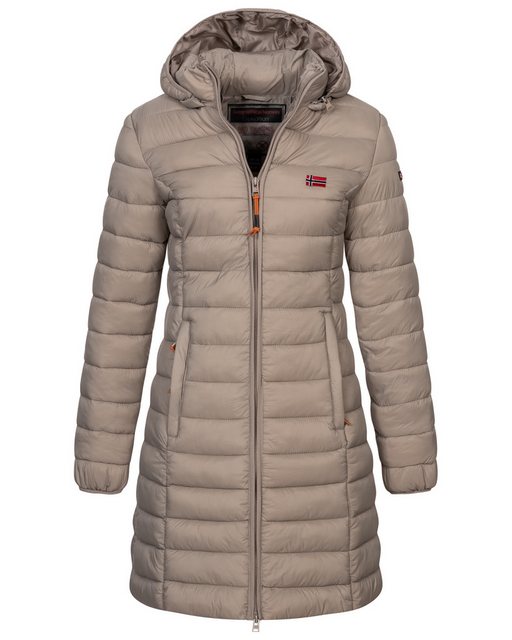 Geographical Norway Steppmantel Winter Jacke Steppjacke Parka Lange Kapuzen günstig online kaufen