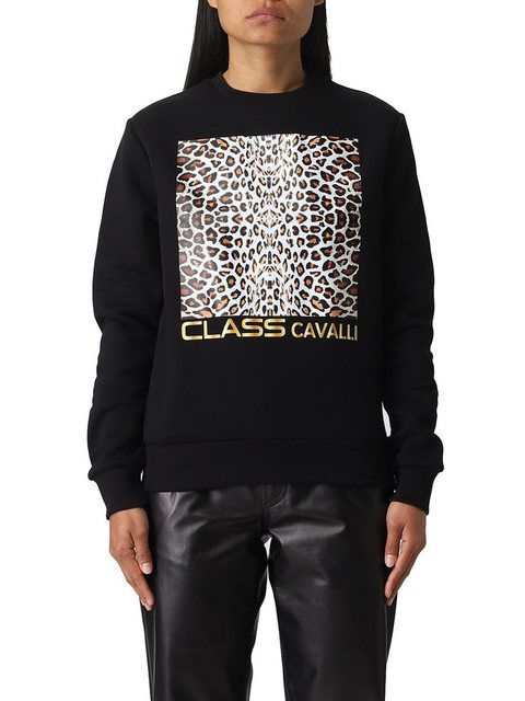 Cavalli Class Sweatshirt Cavalli Class Sweatshirt schwarz Damen günstig online kaufen