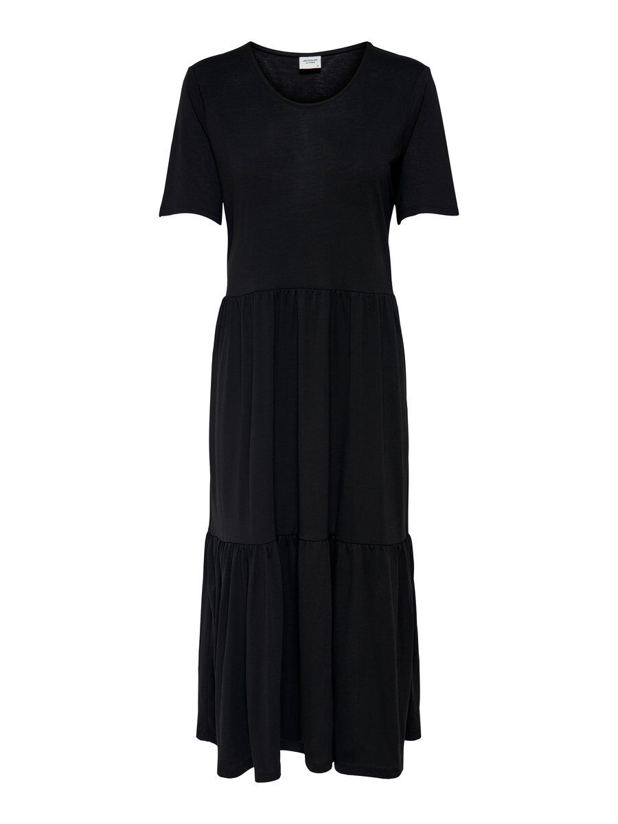 JACQUELINE de YONG Shirtkleid Lockeres Midi Rüschen Kleid Maxi Bluse Kurzar günstig online kaufen