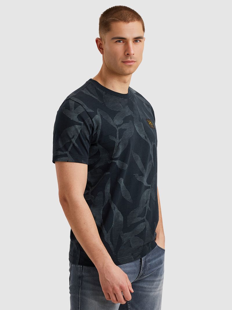 PME Legend T-Shirt Slub Jersey Druck Navy - Größe 3XL günstig online kaufen