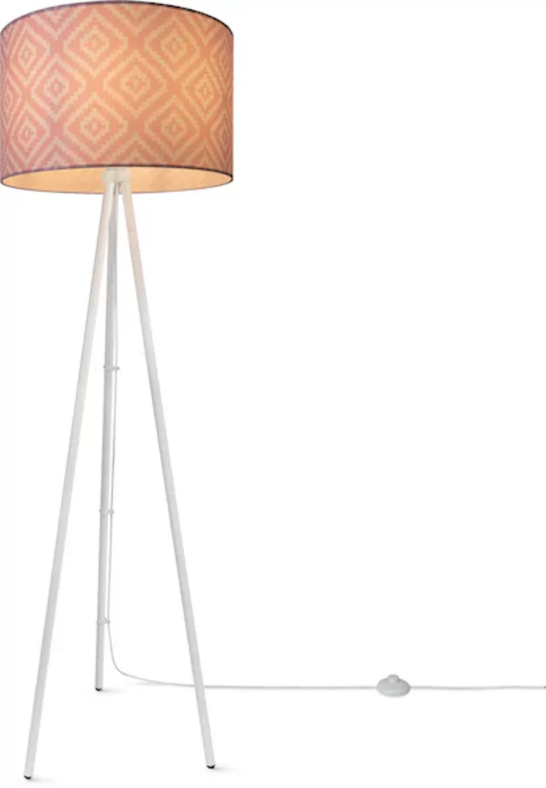 Paco Home Stehlampe »Trina Stella«, Dreibein Modern Stofflampenschirm Vinta günstig online kaufen