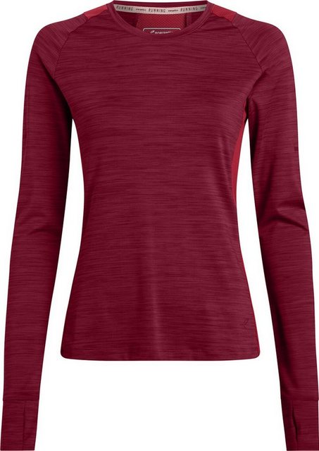 Energetics Langarmshirt Da.-Langarmshirt Evii L/S W 910 MELANGE/RED DARK/RE günstig online kaufen