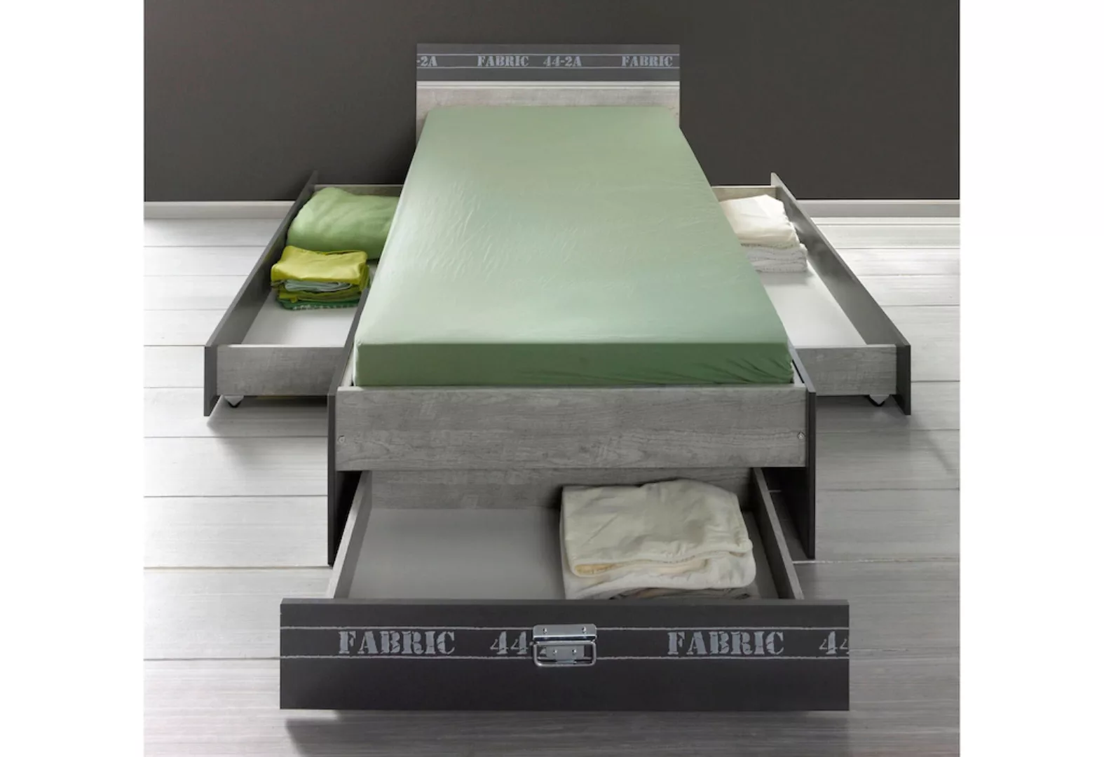 Parisot Jugendbett "Fabric", Einzelbett inkl. 1 Schubkasten am Fußteil, ohn günstig online kaufen
