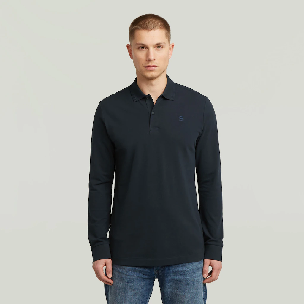 G-STAR Poloshirt "Dunda Slim Polo", langärmlig, mit Logo günstig online kaufen