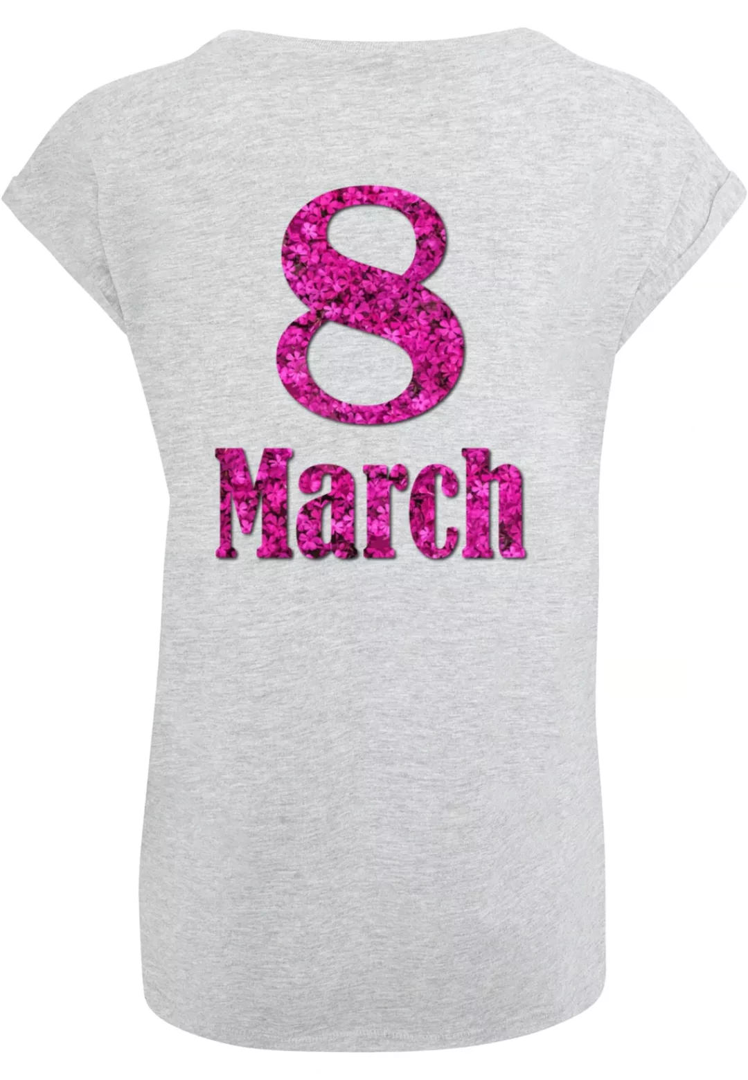 Merchcode T-Shirt "Merchcode Damen Ladies WD - 8 March Extended Shoulder Te günstig online kaufen