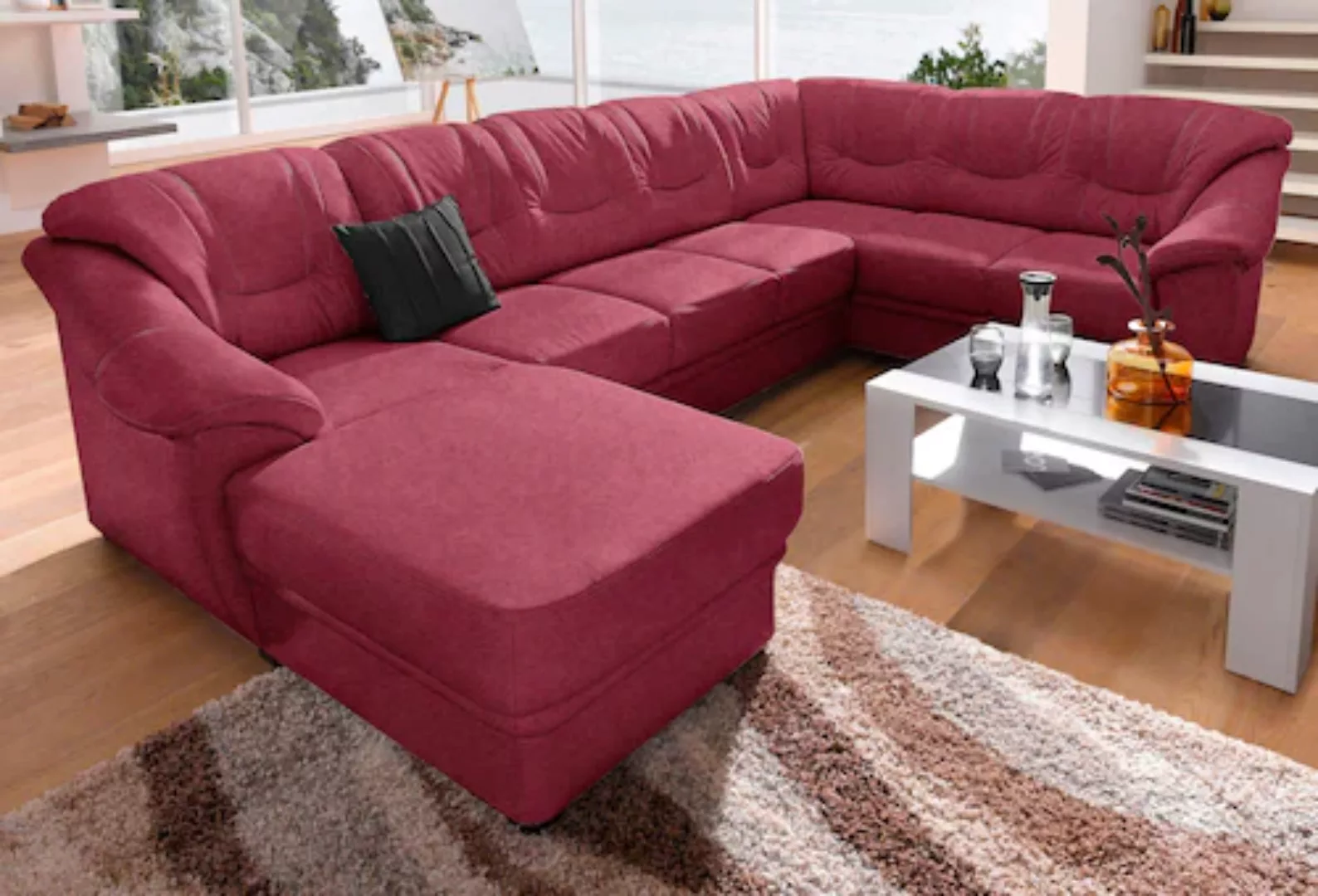 sit&more Wohnlandschaft "Savona U-Form", wahlweise mit Bettfunktion, inklus günstig online kaufen