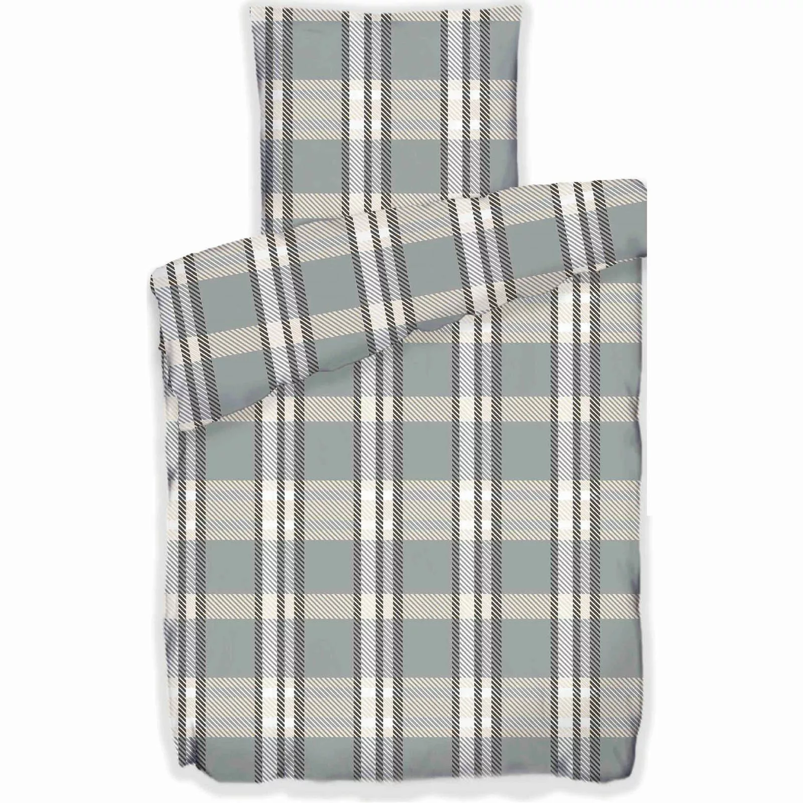 Buymax Bettwäsche Fleece Bettbezug-Set, kariert, Fleece, günstig online kaufen