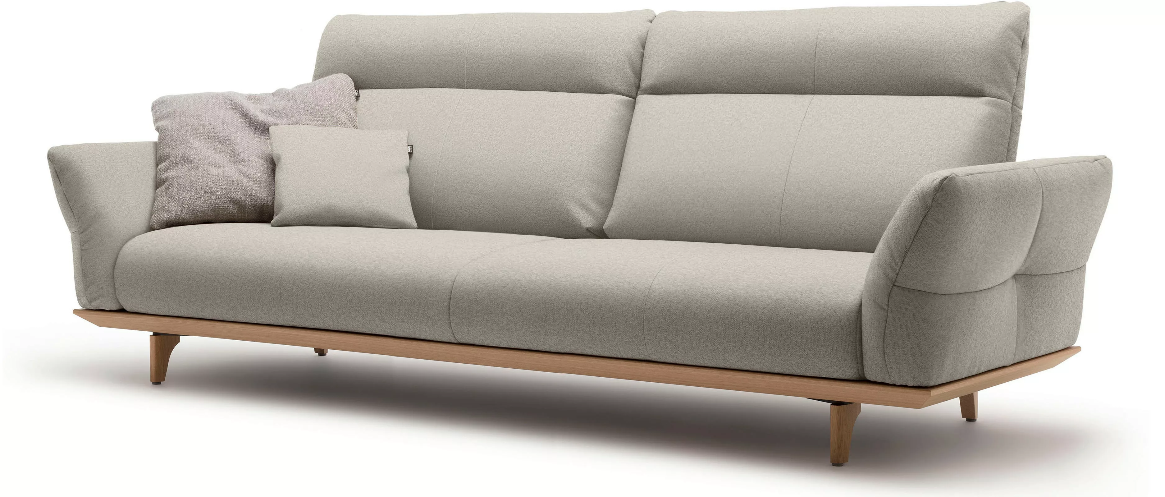 hülsta sofa 4-Sitzer "hs.460", Sockel in Eiche, Füße Eiche natur, Breite 24 günstig online kaufen