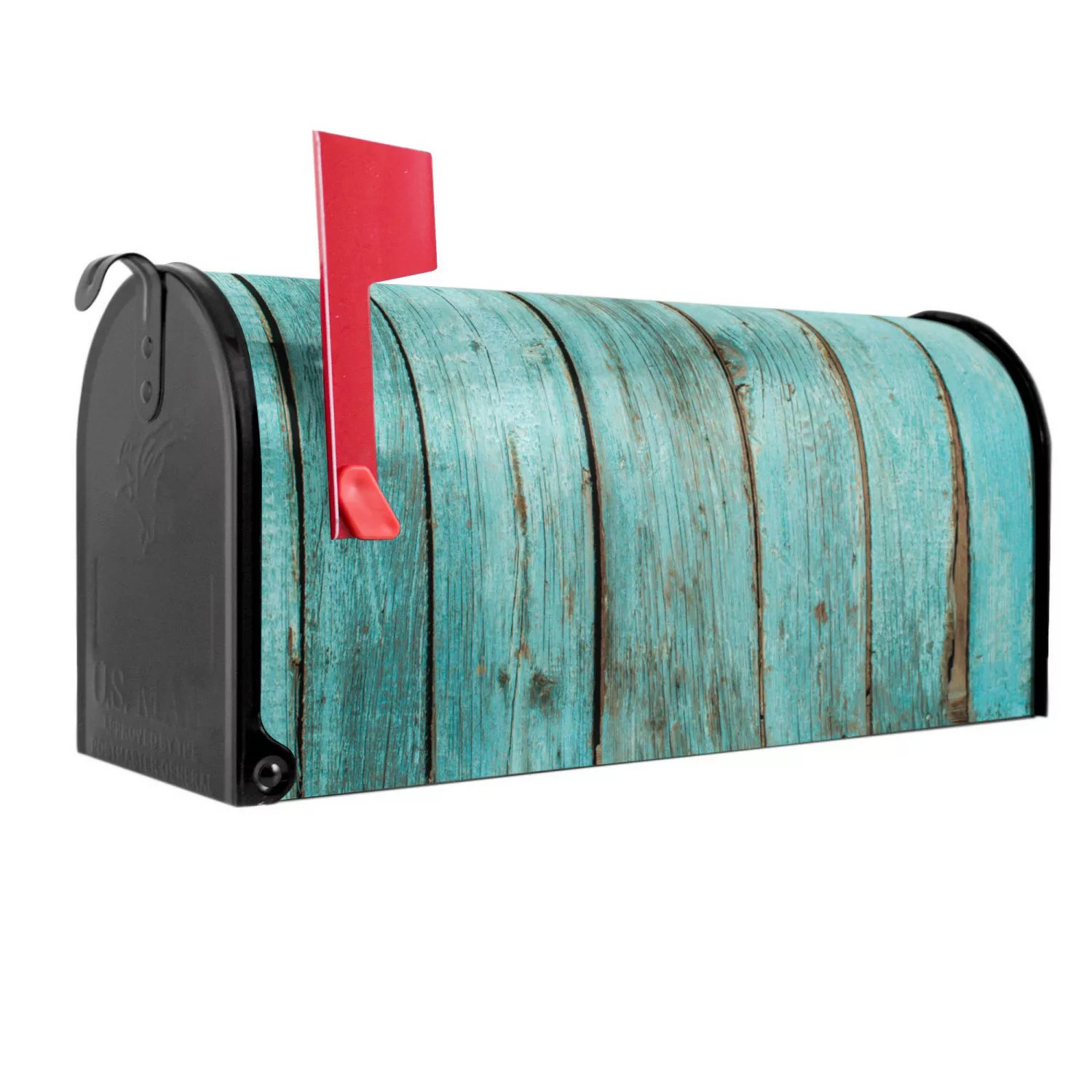 Banjado Amerikanischer Briefkasten Schwarz 48x22x16cm US Mailbox Letterbox günstig online kaufen