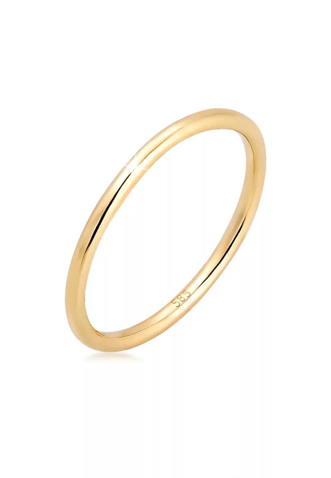 Elli Premium Fingerring "Bandring Ehering Trauring Hochzeit 585er Gelbgold" günstig online kaufen