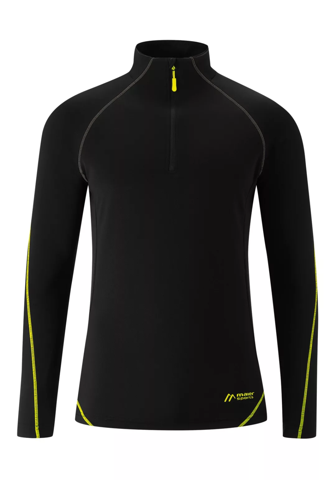 Maier Sports Rollkragenshirt ROGER He-Skirolli BLACK / SULPHUR SPRING günstig online kaufen