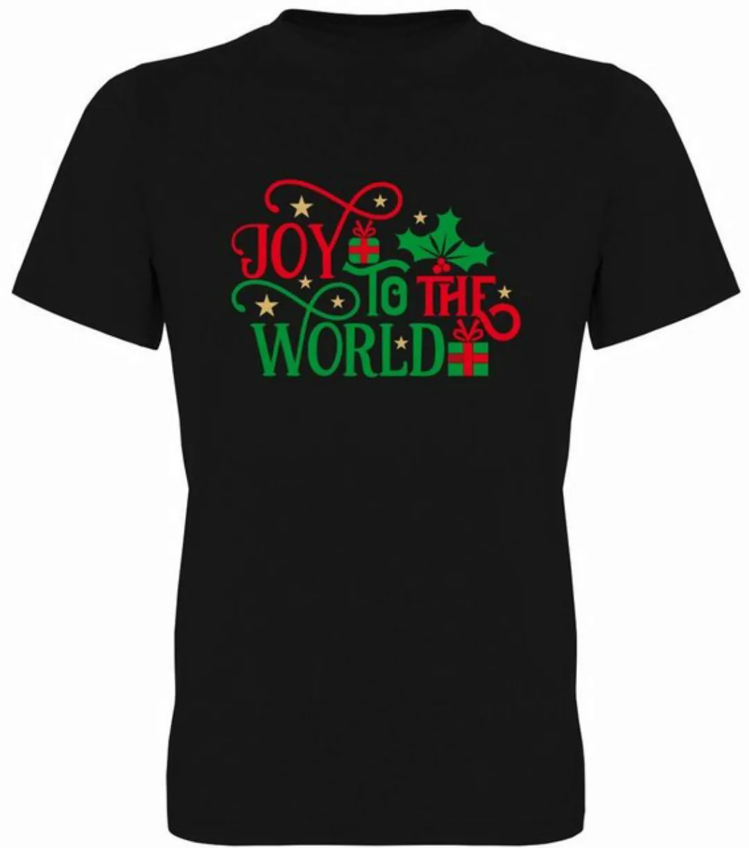G-graphics T-Shirt Joy to the world Herren T-Shirt, mit Frontprint, mit Wei günstig online kaufen