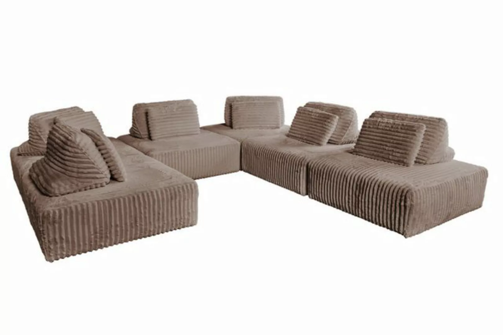 KAWOLA Sofa WIOLO SOFT, Modulsofa modulare Couch Weicher Breitcord verschie günstig online kaufen