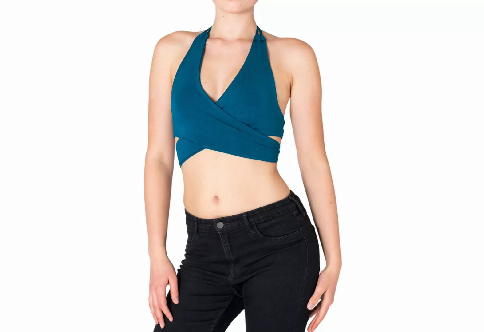 PANASIAM Crop-Top Neckholder Crop-Top für Damen Tanktop mit Cut-Outs Basic günstig online kaufen