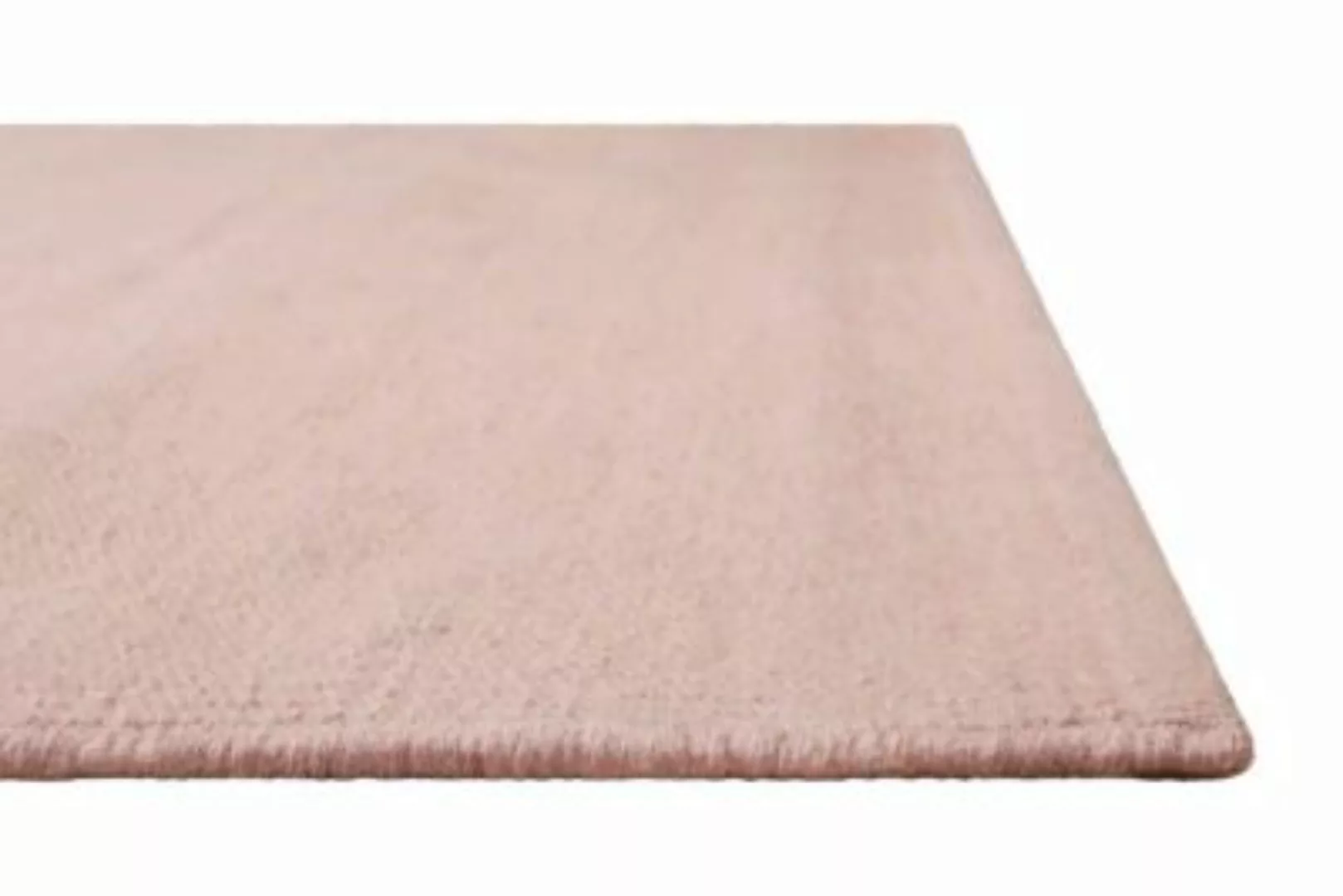 Green Looop - Kelim Teppich - 5mm - 1,8kg/m² - Naturfaser rosa Gr. 80 x 150 günstig online kaufen