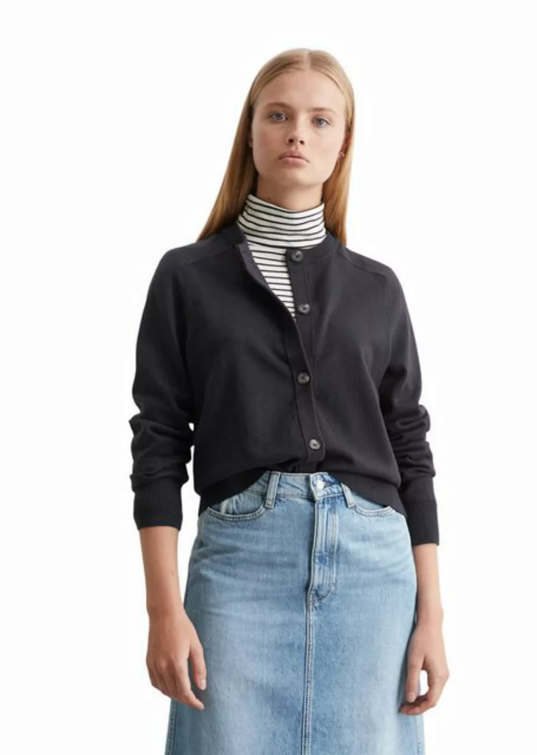 Marc O'Polo DENIM Cardigan aus Soft Cotton Stretch günstig online kaufen