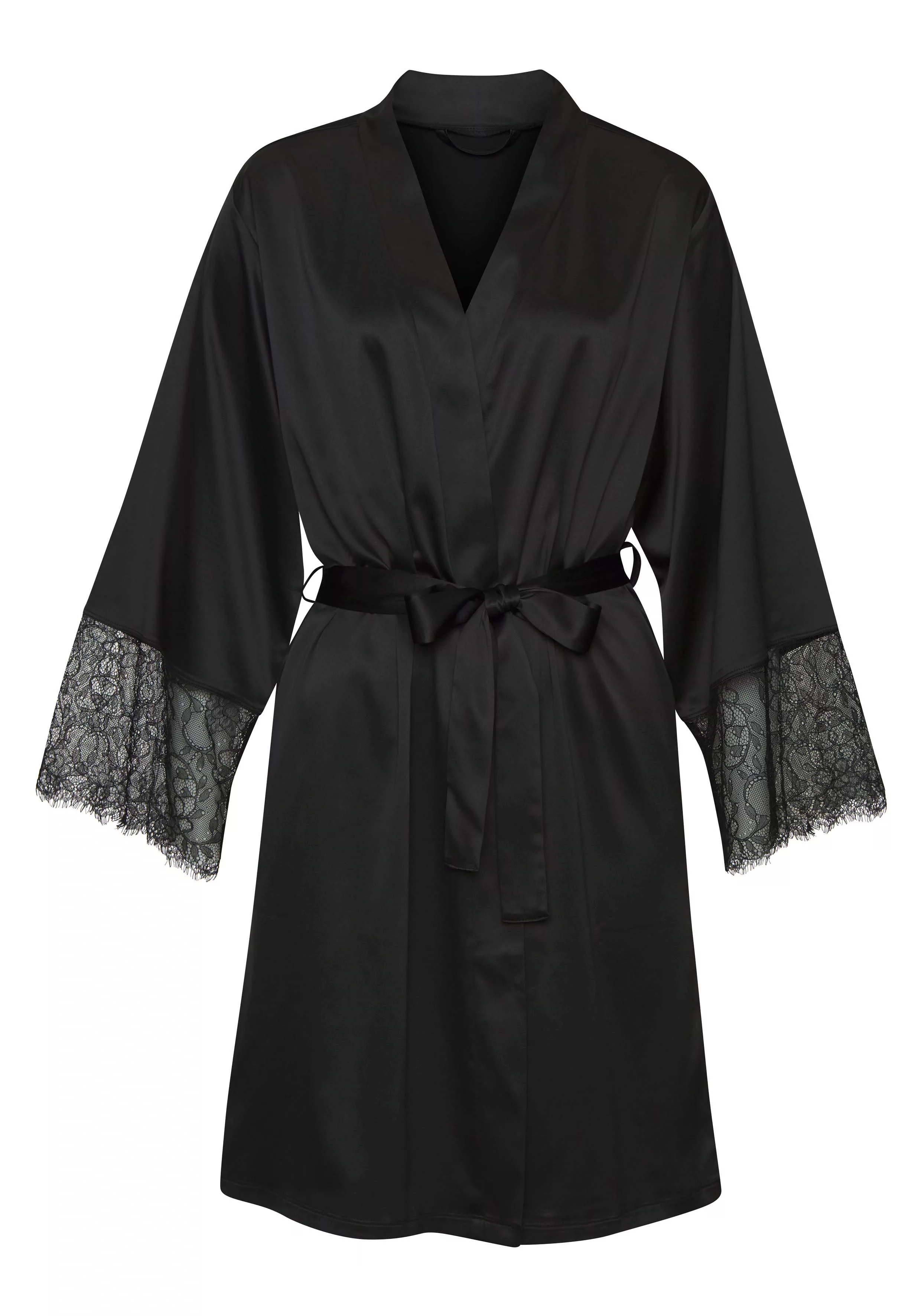 LASCANA Kimono, (1 St.), mit Spitze an den Ärmeln günstig online kaufen