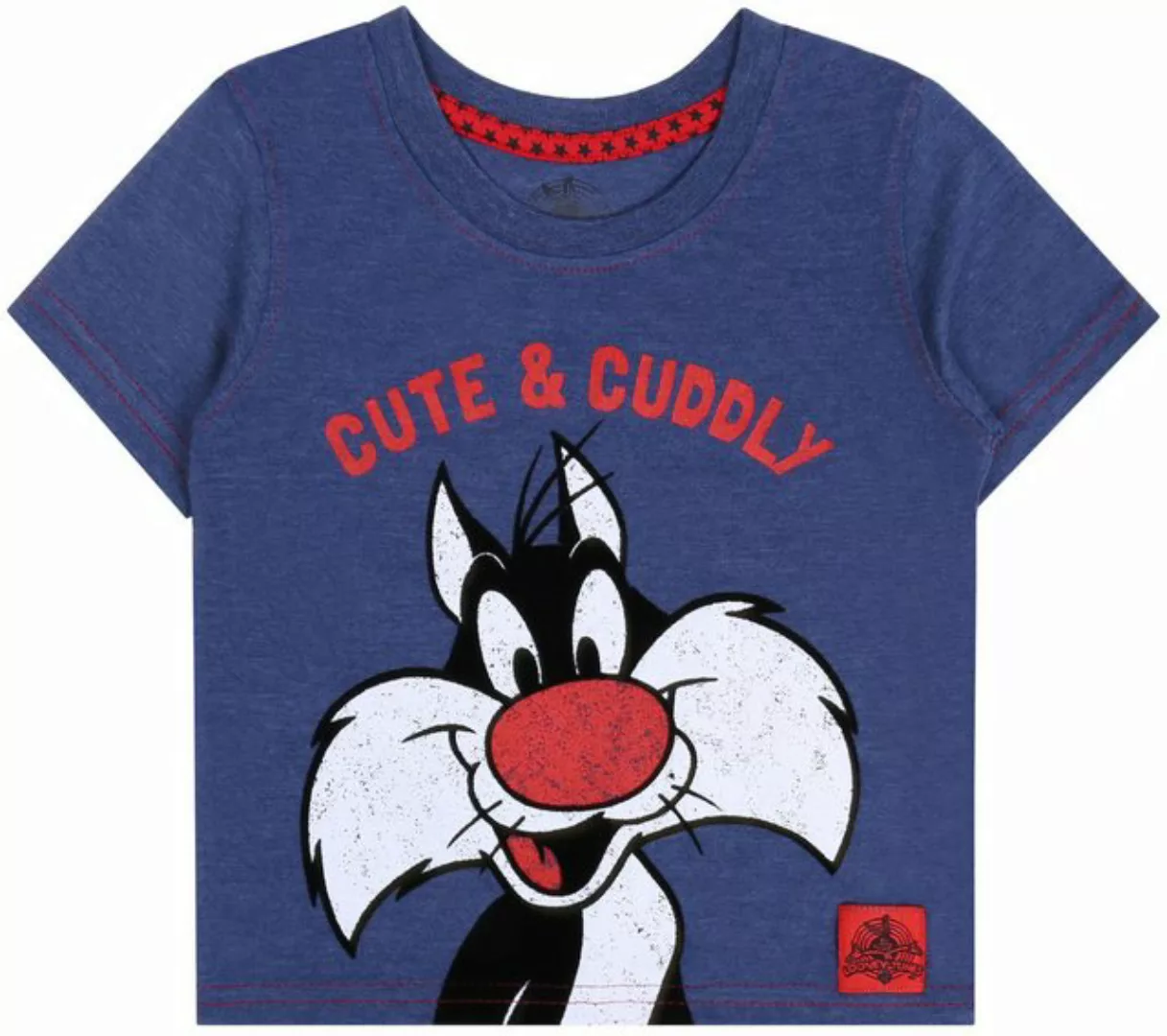 Sarcia.eu Kurzarmbluse Blaues T-Shirt Looney Tunes Verrückte Melodien 18-24 günstig online kaufen