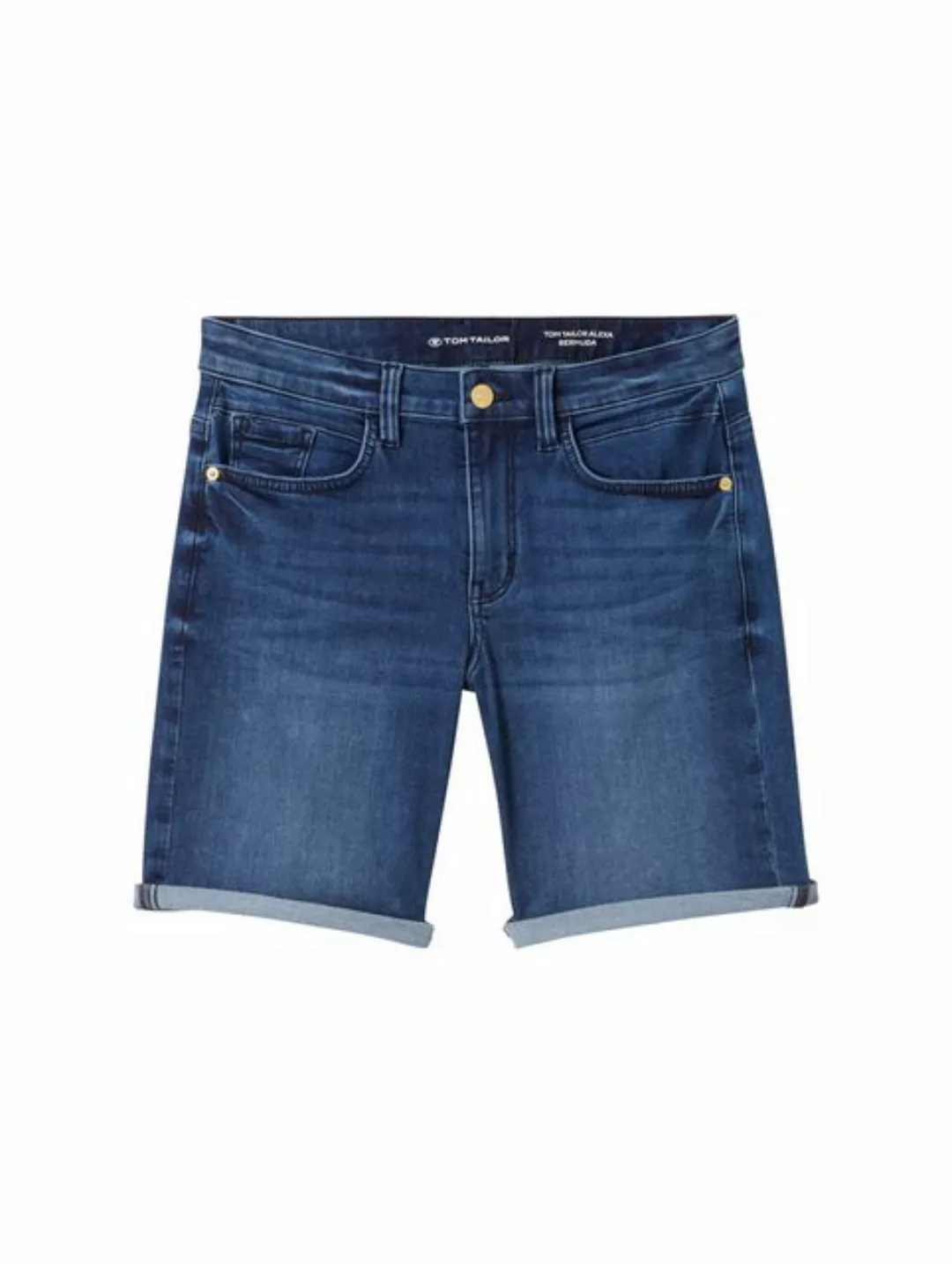 Tom Tailor Damen Bermuda Jeans ALEXA - Slim Fit - Blau günstig online kaufen