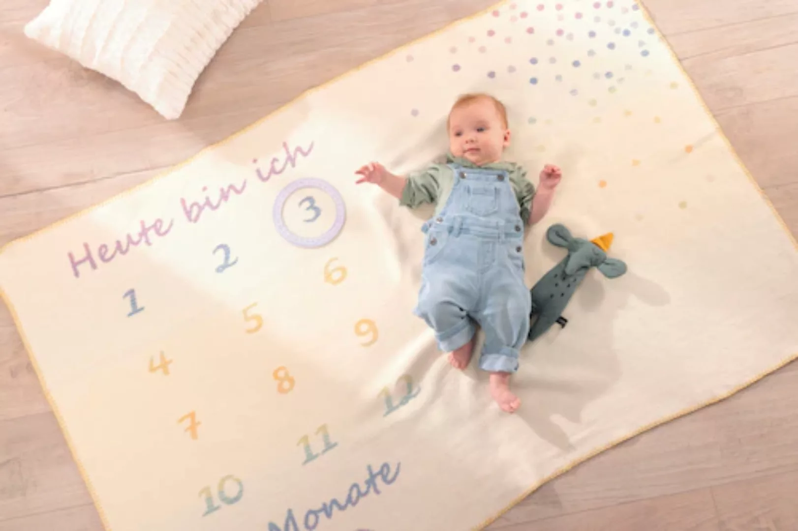 Biederlack Babydecke »Babydecke Milestone«, Babydecke Milestone, die perfek günstig online kaufen