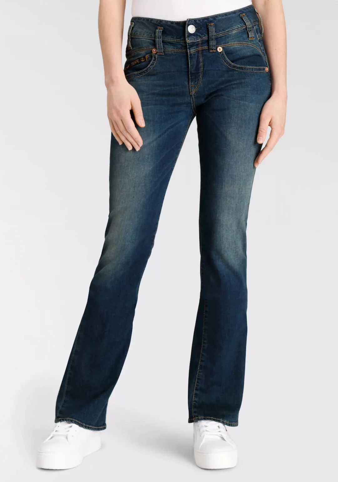 Herrlicher Bootcut-Jeans "Jeans Pearl Boot Organic Denim", Bootjeans günstig online kaufen