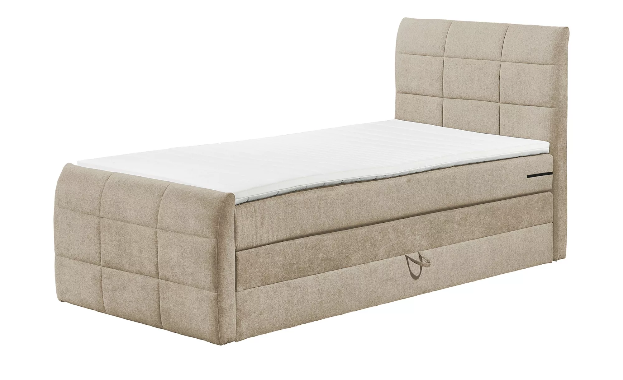 uno Boxspringbett mit Bettkasten Kosmo ¦ beige ¦ Maße (cm): B: 123 H: 113 B günstig online kaufen