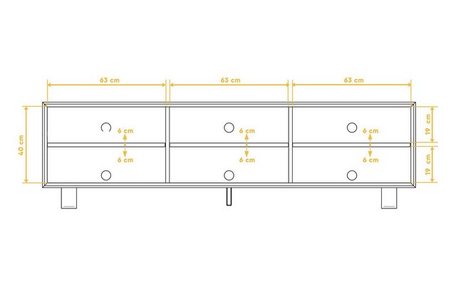 byoak TV-Schrank STEEL aus Massivholz, Naturgeölt günstig online kaufen