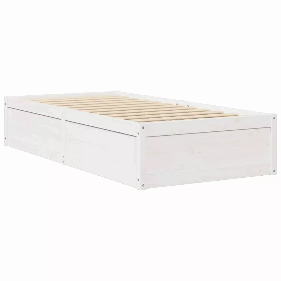 vidaXL Bett Massivholzbett ohne Matratze Weiß günstig online kaufen