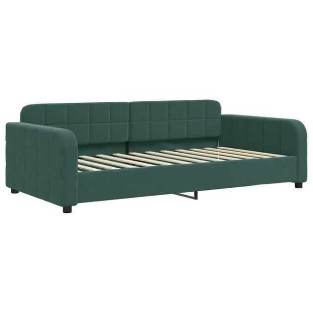 vidaXL Gästebett Tagesbett Dunkelgrün 90x200 cm Samt Gästebett Gästecouch G günstig online kaufen