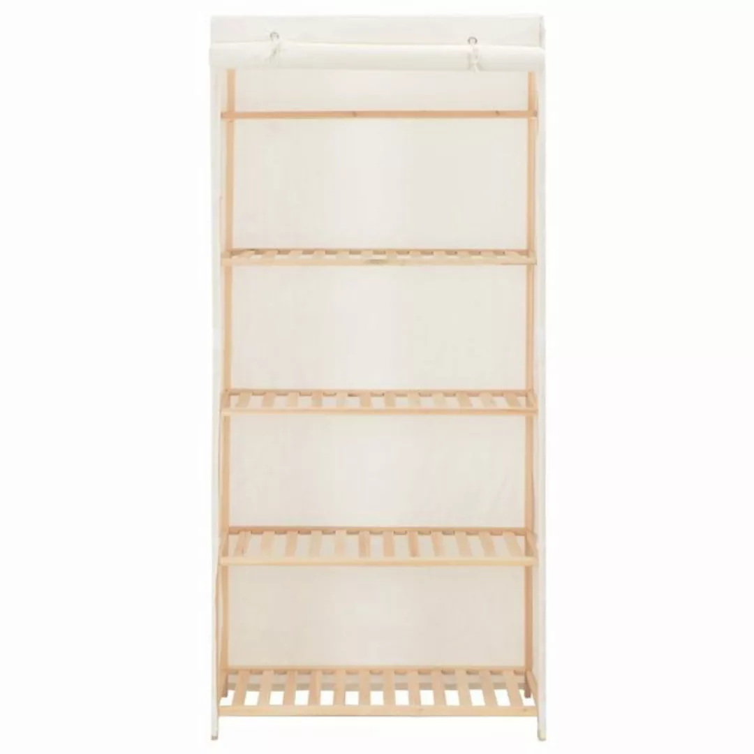 vidaXL Kleiderschrank Kleiderschrank Stoffschrank Weiß 79 x 40 x 170 cm Sto günstig online kaufen