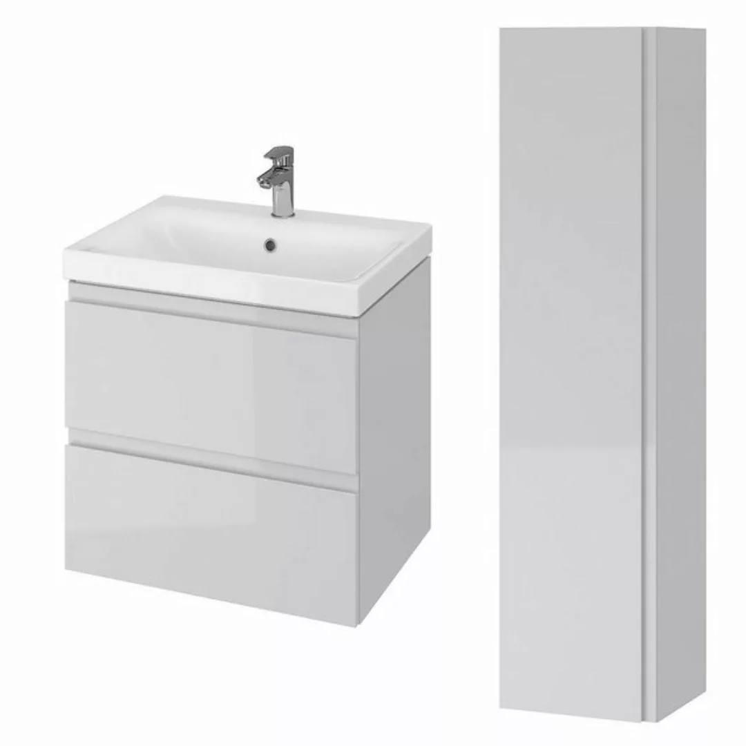 KOLMAN Waschbeckenunterschrank Badmöbel Set MODUO 60 Badezimmerschrank mit günstig online kaufen