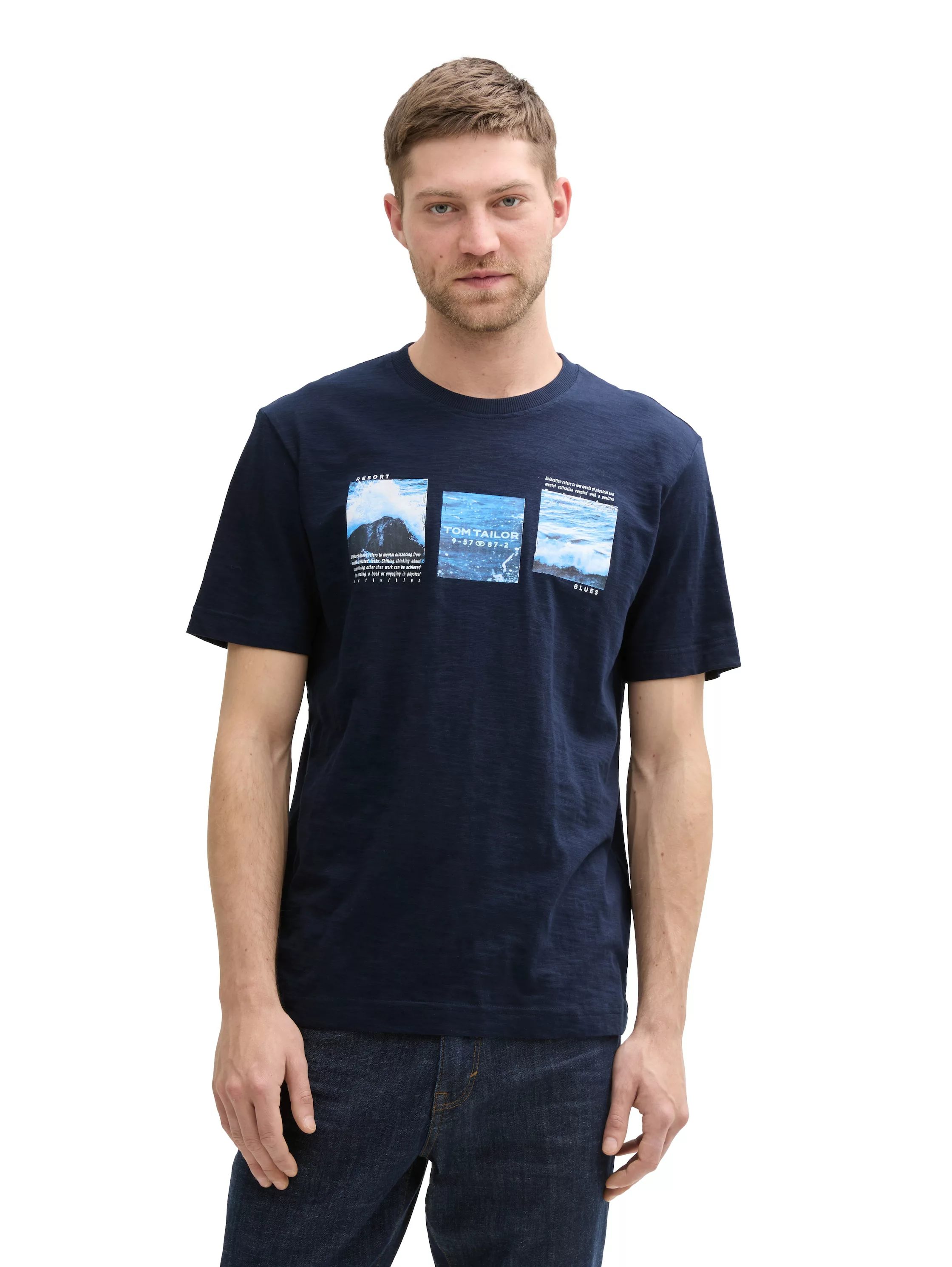 TOM TAILOR T-Shirt mit Front Print günstig online kaufen