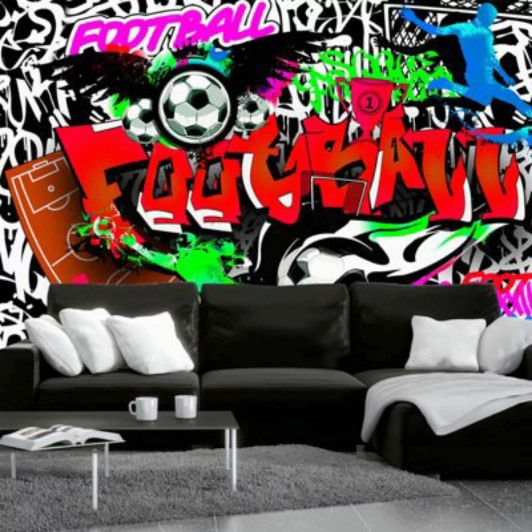 artgeist Fototapete Football Passion mehrfarbig Gr. 250 x 175 günstig online kaufen
