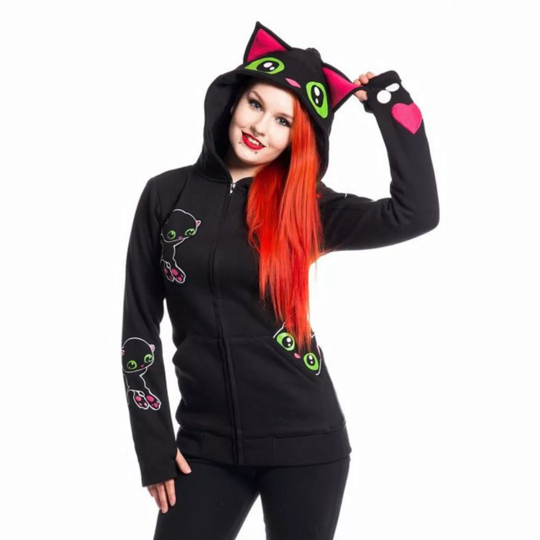 Cupcake Cult Kapuzensweatshirt Kapuzenjacke Kitty Mase Katze Cat Hoodie Ani günstig online kaufen