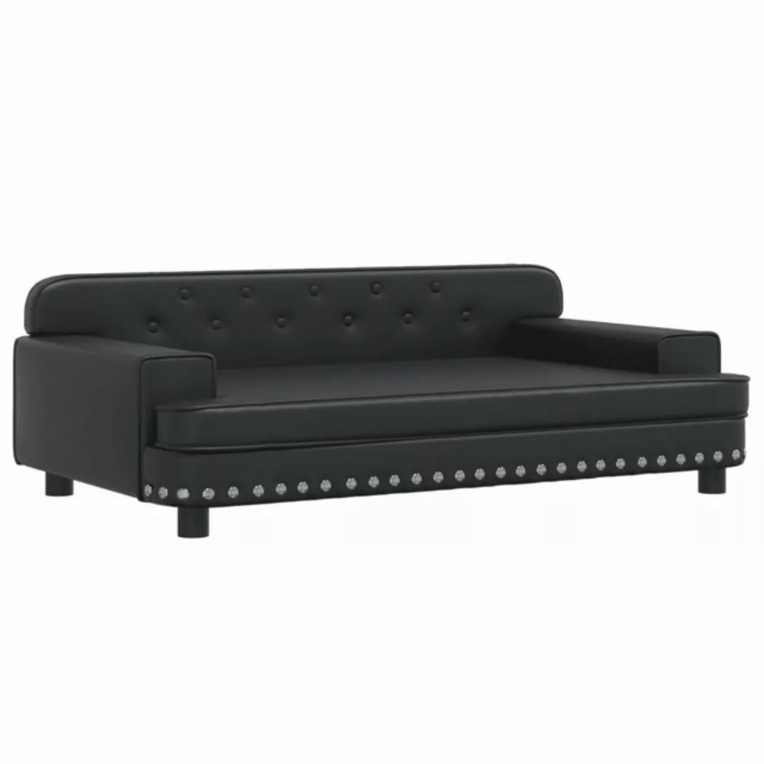 vidaXL Kindersofa Kindersofa Schwarz 90x53x30 cm Kunstleder Kindercouch Kin günstig online kaufen