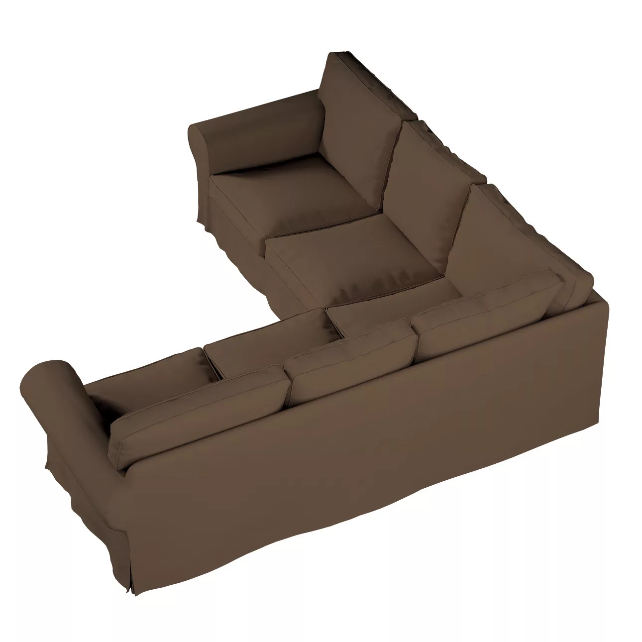 Bezug für Ektorp Ecksofa, mocca, Sofahusse für Ektorp Ecksofa, Cotton Panam günstig online kaufen