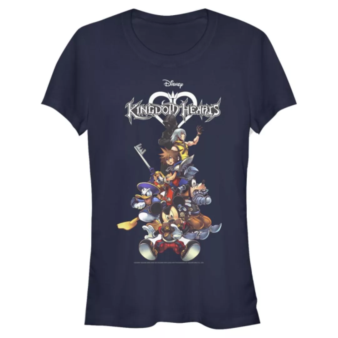 Disney - Kingdom Hearts - Gruppe Group With Logo - Frauen T-Shirt günstig online kaufen