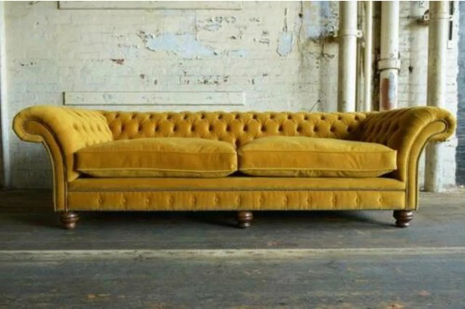 JVmoebel Chesterfield-Sofa, XXL Sofa 4 Sitzer Couch Chesterfield Polster Si günstig online kaufen