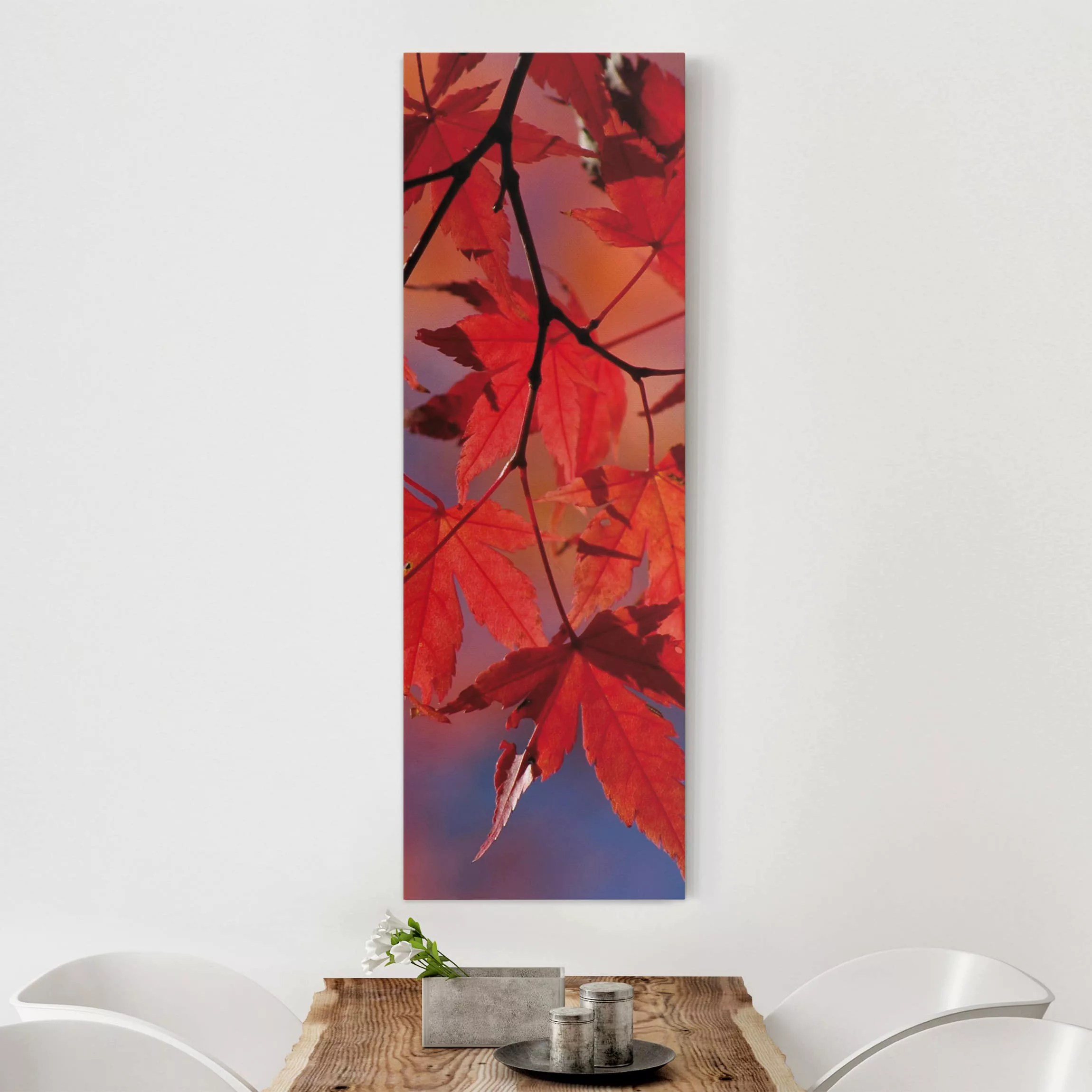 Leinwandbild Wald - Hochformat Red Maple günstig online kaufen
