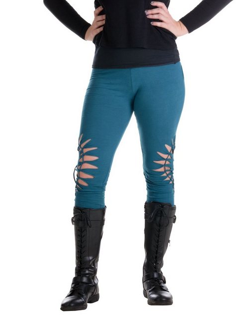 Vishes Leggings Geknüpfte Cutwork Leggings mit Spirale Goa, Ethno, Hippie S günstig online kaufen